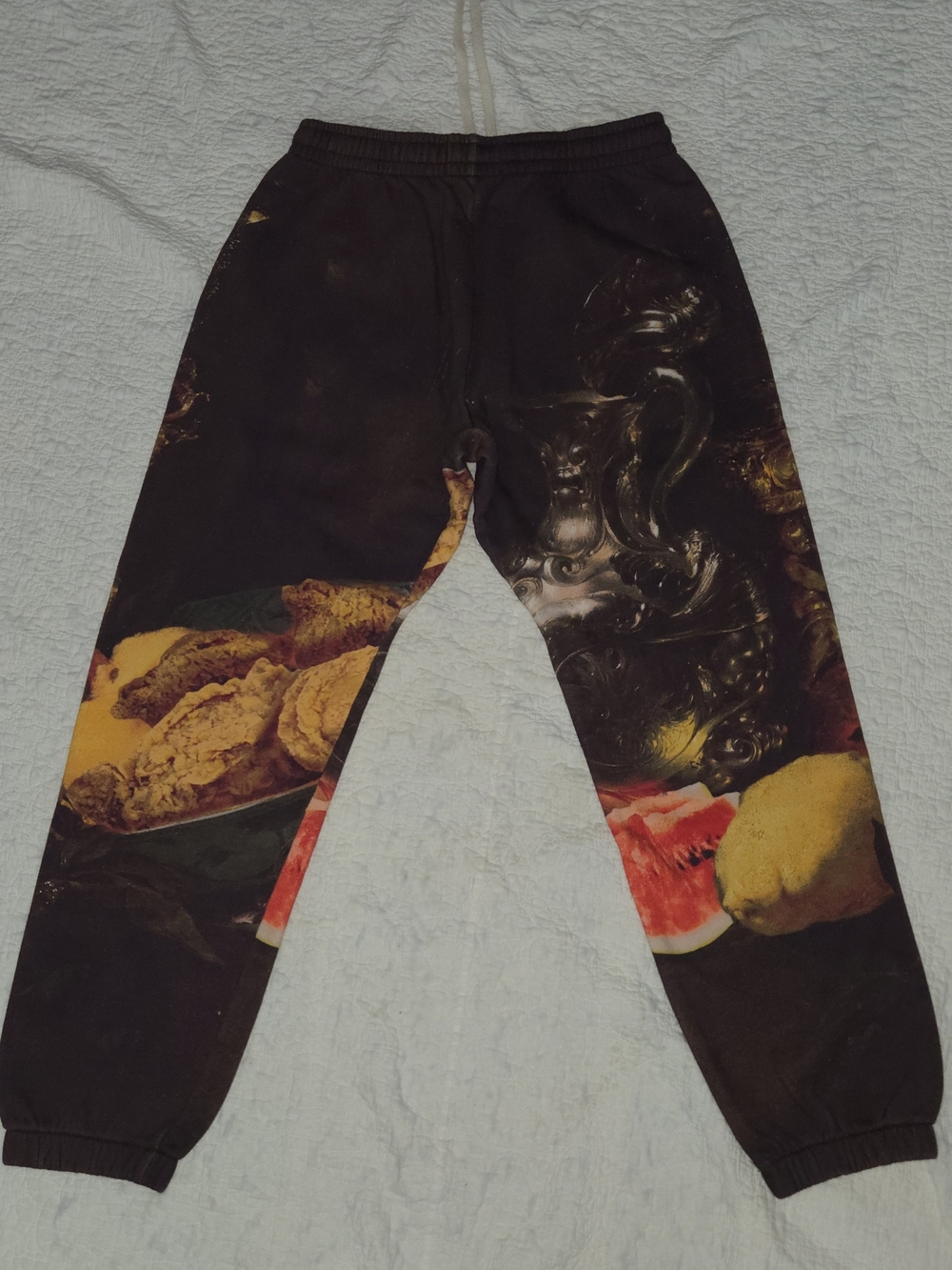 Denim Tears Baroque "Still Fruit Painting" Sweatpants- Kiss My Grits - Picture 4 of 8